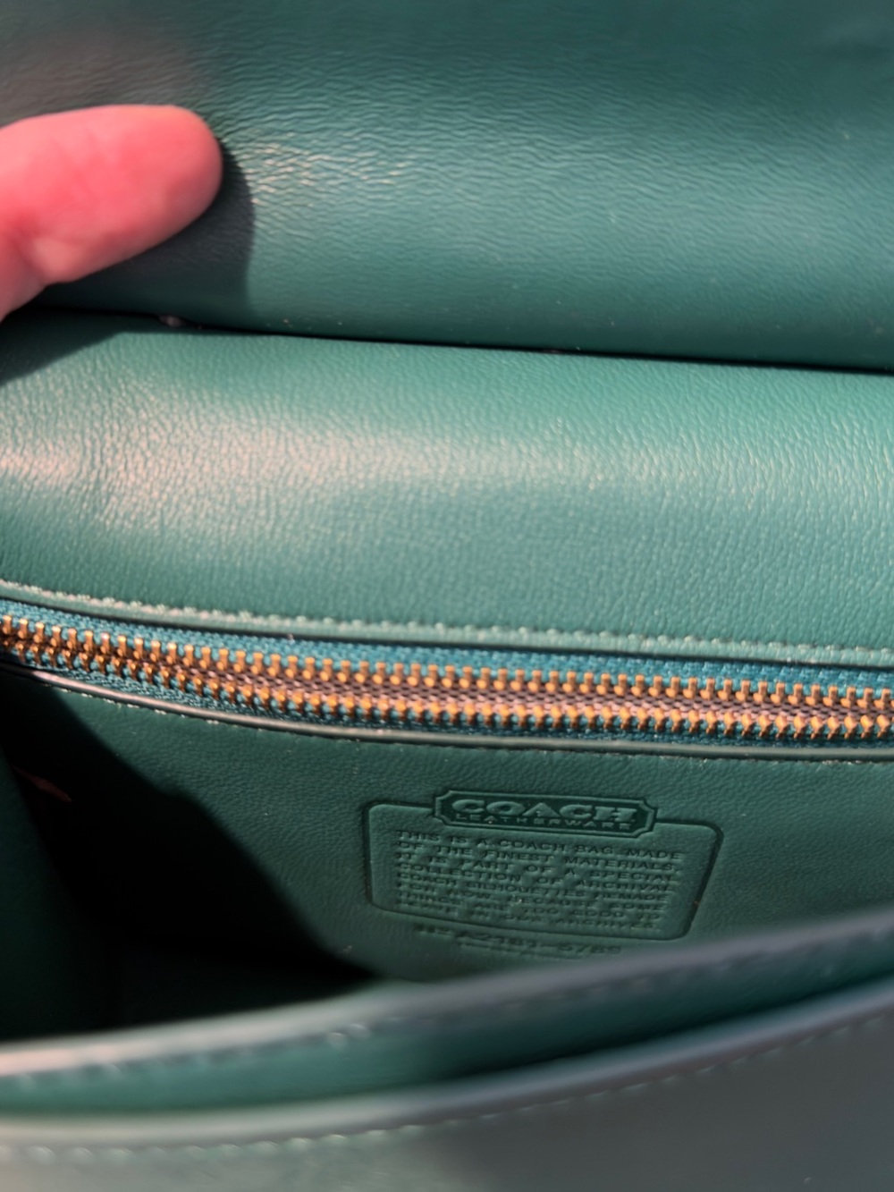 Coach Willis Top Handle 18 in Green, rare! - Picture 4 of 7